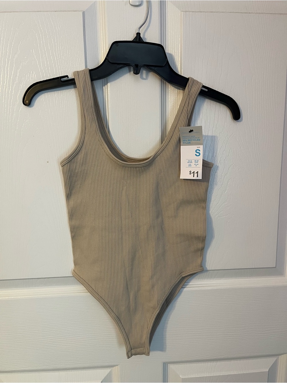 Tan Ribbed Bodysuit
